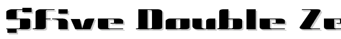 $Five Double Zero Regular font